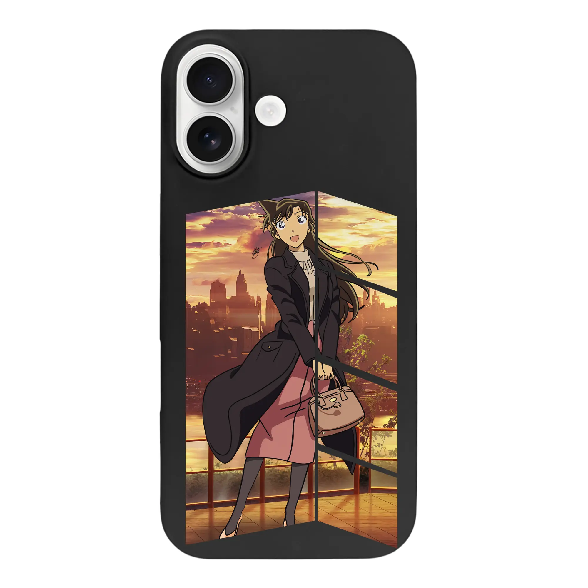 名探偵コナン グッズ 毛利 蘭 - iPhone 17 シリーズ シリコンケース 薄型 耐衝撃 指紋防止 ソフトタッチカバー 精密フィット 傷防止 保護ケース iPhone 17/17 Air/17 Pro/17 Pro Max 対応